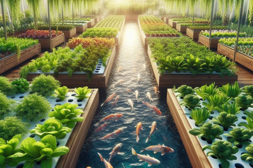 An image capturing the key benefits of outdoor aquaponics