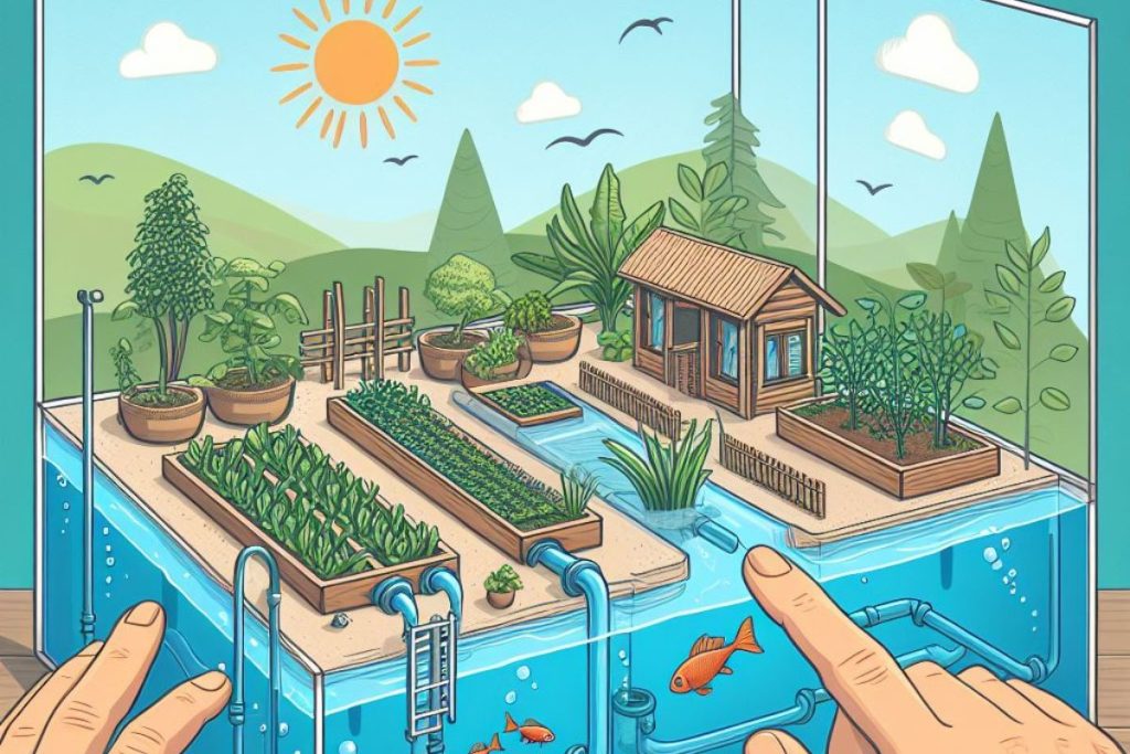 Experience the journey of crafting your outdoor aquaponics haven. Witness sunlit location selection, fish tank construction, thriving plants in inert beds, efficient water circulation, and meticulous maintenance. Learn to feed fish, prune plants, and harvest continuous fresh produce in this visual guide to sustainable outdoor aquaponics.