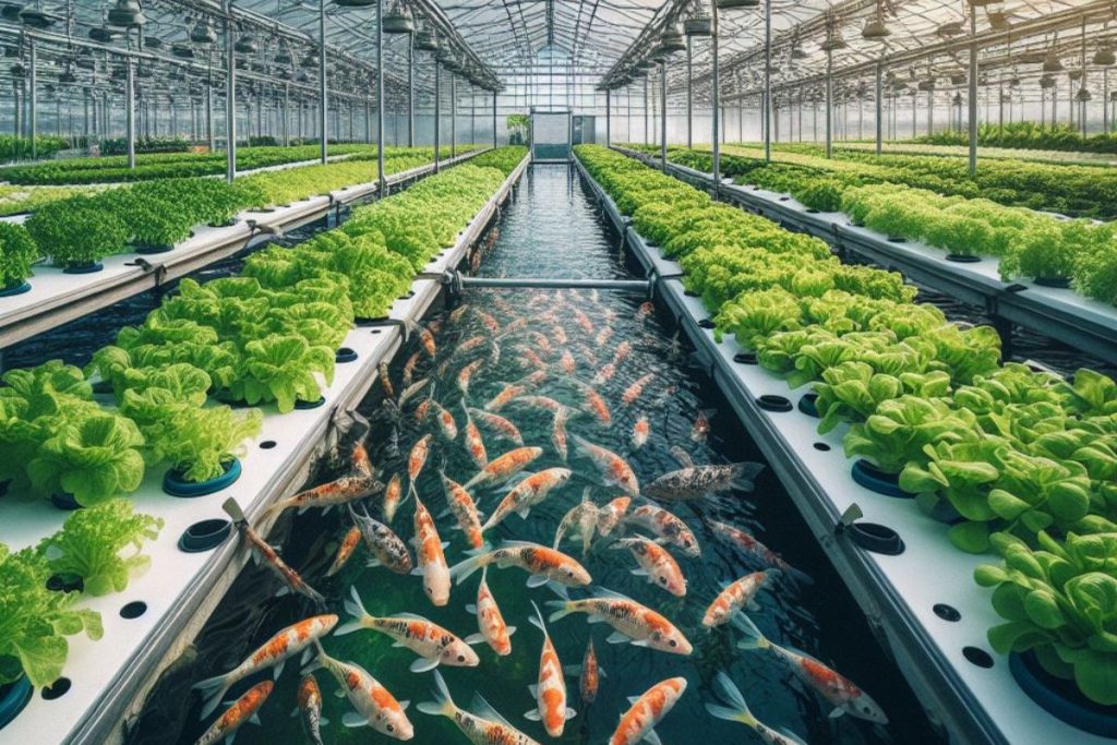 Picture showcasing aquaponics farming 
